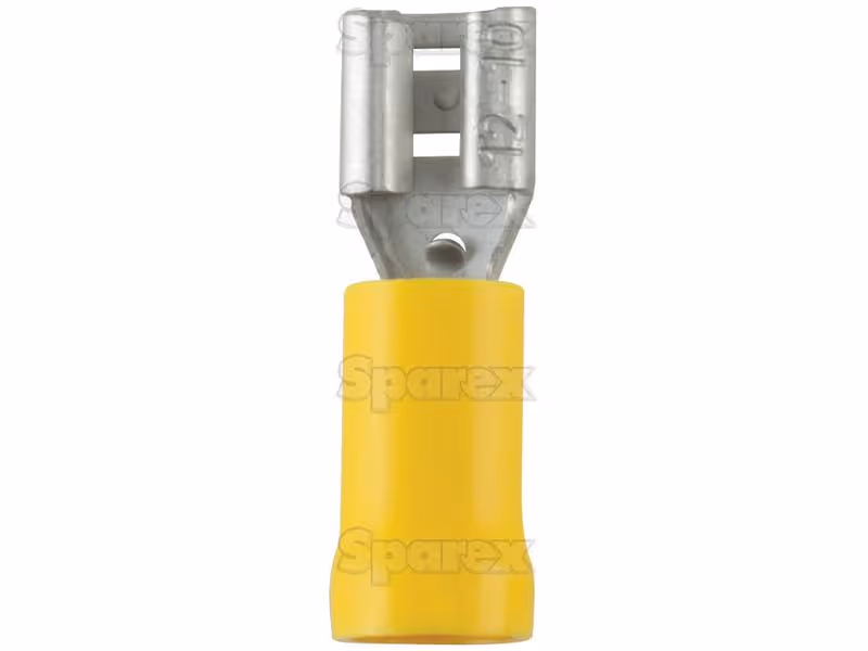 Cosses, double Grip - Femelle, 6.3mm, jaunes (4.0 - 6.0mm) - Vendu par 100