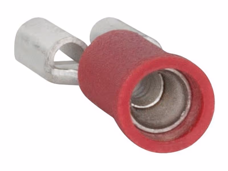 Cosses, double Grip - Femelle, 6.3mm, rouges (0.5 - 1.5mm) - Vendu par 100