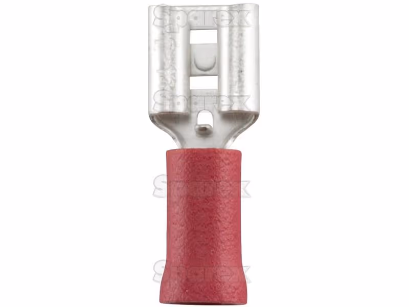 Cosses, double Grip - Femelle, 6.3mm, rouges (0.5 - 1.5mm) - Vendu par 100