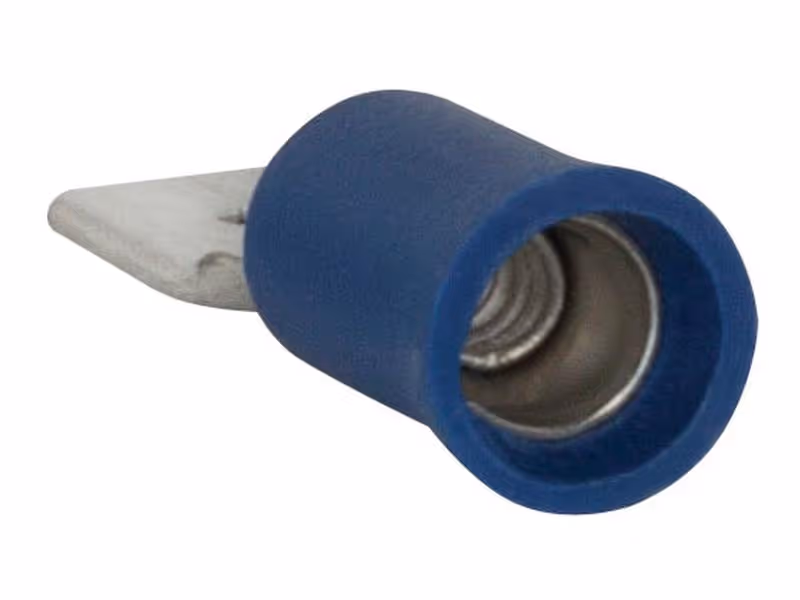 Cosses, double Grip - Mâle, 6.3mm, bleues (1.5 - 2.5mm) - Vendu par 100