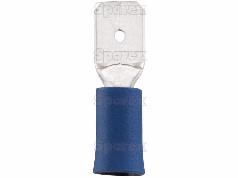 Cosses, double Grip - Mâle, 6.3mm, bleues (1.5 - 2.5mm) - Vendu par 100