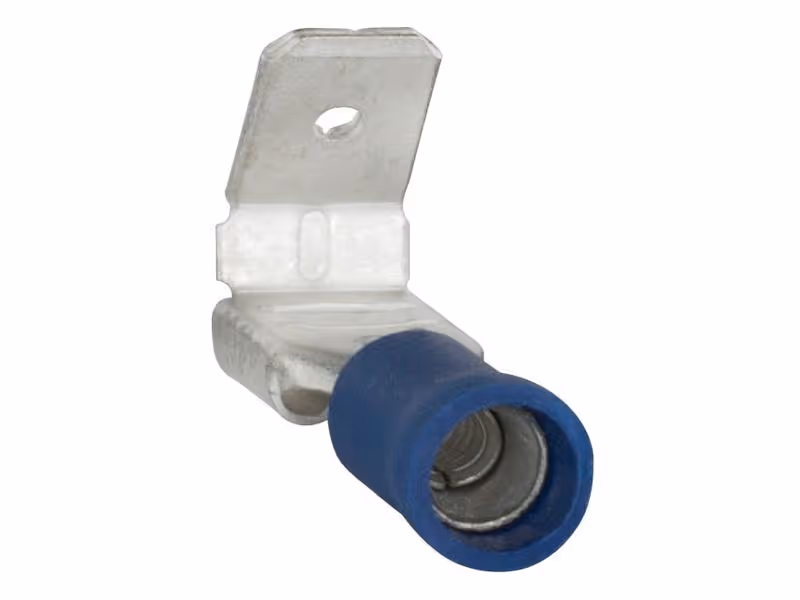 Cosses, double Grip - mâle femelle, 6.3mm, bleues (1.5 - 2.5mm) - Vendu par 100
