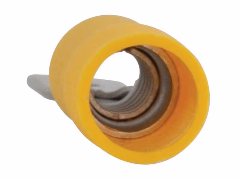 Cosses, Standard Grip - Mâle, 6.3mm, jaunes (4.0 - 6.0mm) - Vendu par 100