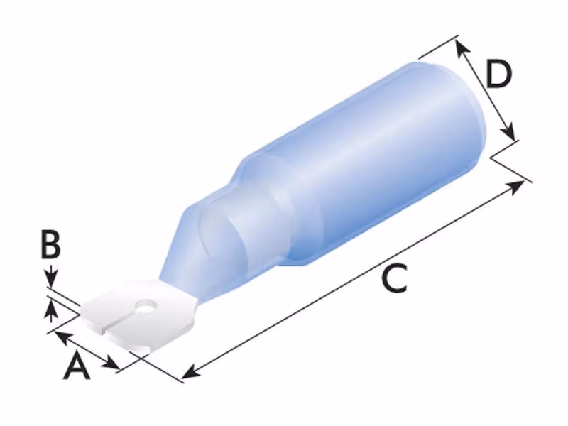 Cosses thermo. mâle Bleu - Vendu par 10