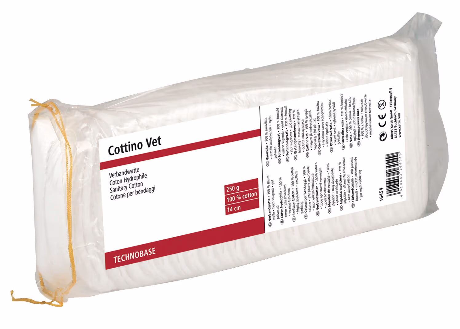 Coton hydrophile Cottino vet 10cm, 250 g