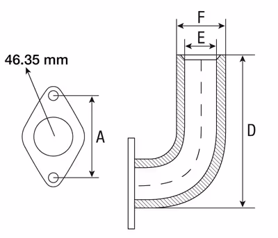 Coude échappement Renault 7700006422 