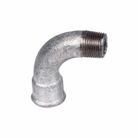COUDE FONTE GALVA 90° GRAND RAYON MALE - FEMELLE 3/4" 20X27