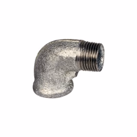 COUDE FONTE GALVA 90° PETIT RAYON MALE - FEMELLE 1"1/2 40X49