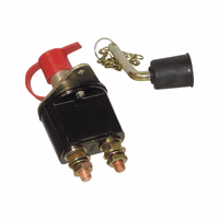 Coupe batterie 12/24v 250a metal 2 bornes cle amovible