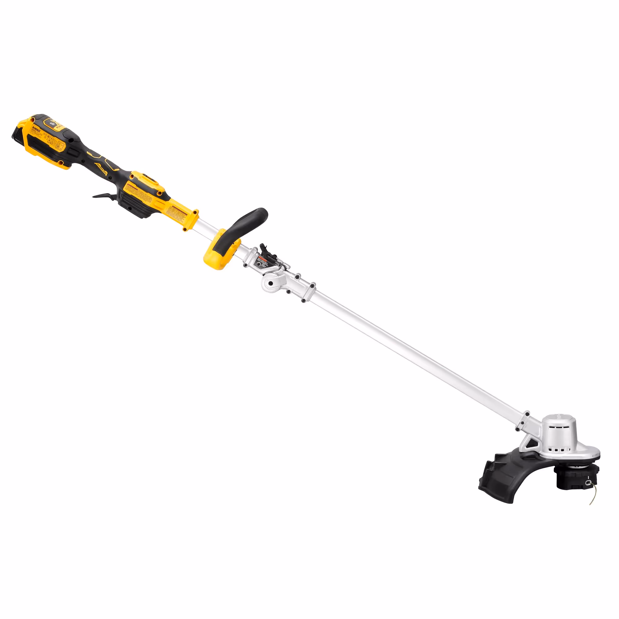 Coupe-bordure repliable XR 18 V 5 Ah Li-Ion Brushless - largeur de coupe (cm) : 36 / arbre : repliable / régime à vide (tr/min) : 0-4600/6000 / épaisseur du fil (mm) : 2 / système d’alimentation fil : frappe au sol - 1 batterie, chargeur 