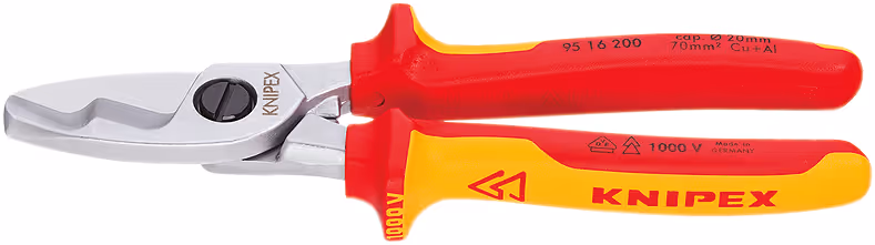 Coupe cable 200mm isole 1000v knipex