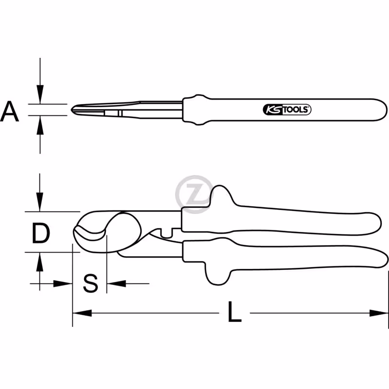 Coupe-câbles CLASSIC 1000V, 240mm