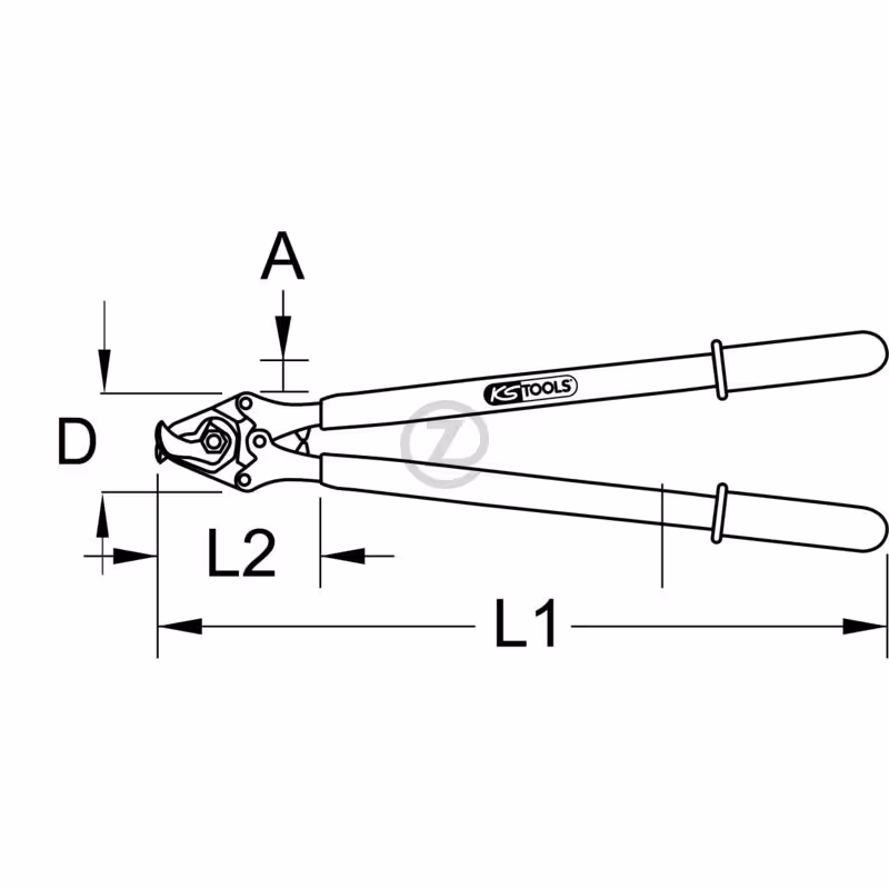 Coupe câbles isolé, 600mm