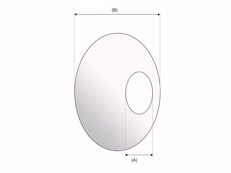 Coupelle pour barre ronde, Ø intérieur (mm): 50mm, Ø extérieur (mm): 125mm.