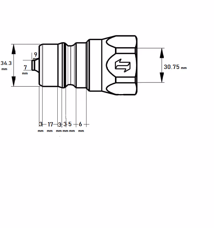 Coupleur à clapet mâle 1" BSP Faster ANV1GASM adaptable