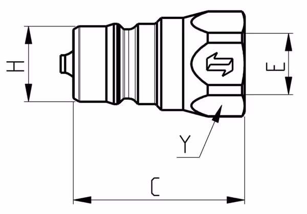 Coupleur mâle 3/8" BSP mâle