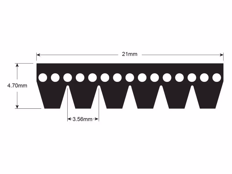 Courroie 6PK1541 Correspond à: 4357919M3 - adaptable sur tracteurs Valtra, Massey Ferguson - ref 4357919M1