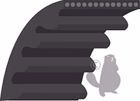 COURROIE CRANTEE 2000MM