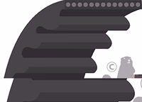 COURROIE CRANTEE 295MM