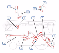 Courroie entrainement convoyeur CASE IH AXIAL FLOW 192738C