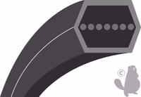 COURROIE HEXAGONALE 1/2 105-1/2POUCES