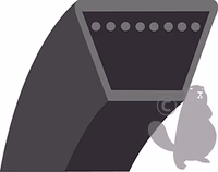 COURROIE LISSE 1/2 83POUCES