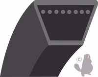 COURROIE LISSE 1/2 99POUCES