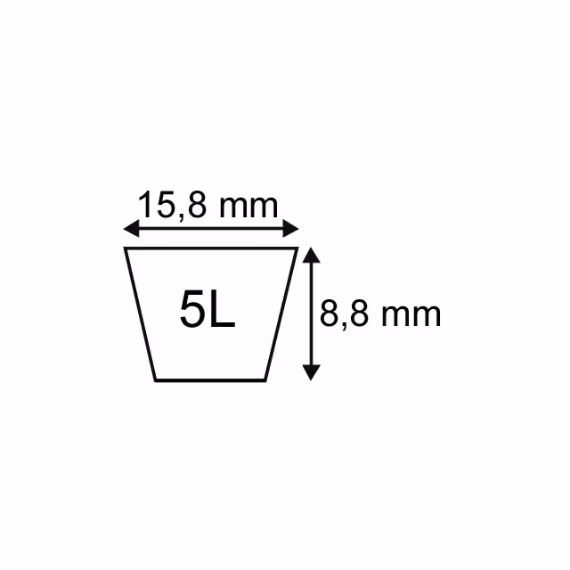 Courroie platinium type 5l68 techni-power