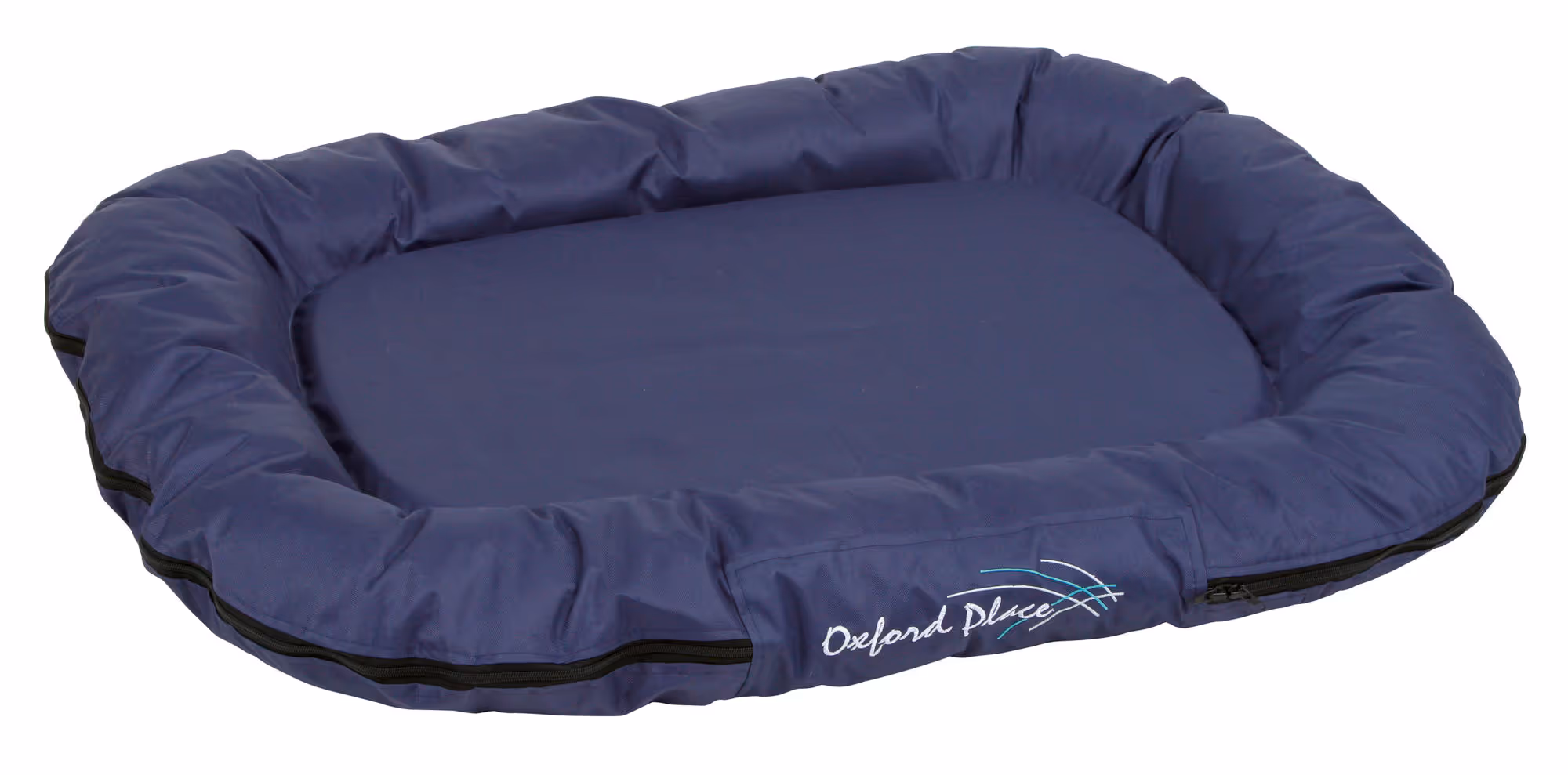 Coussin Oxford Place bleu, 120X85X17cm