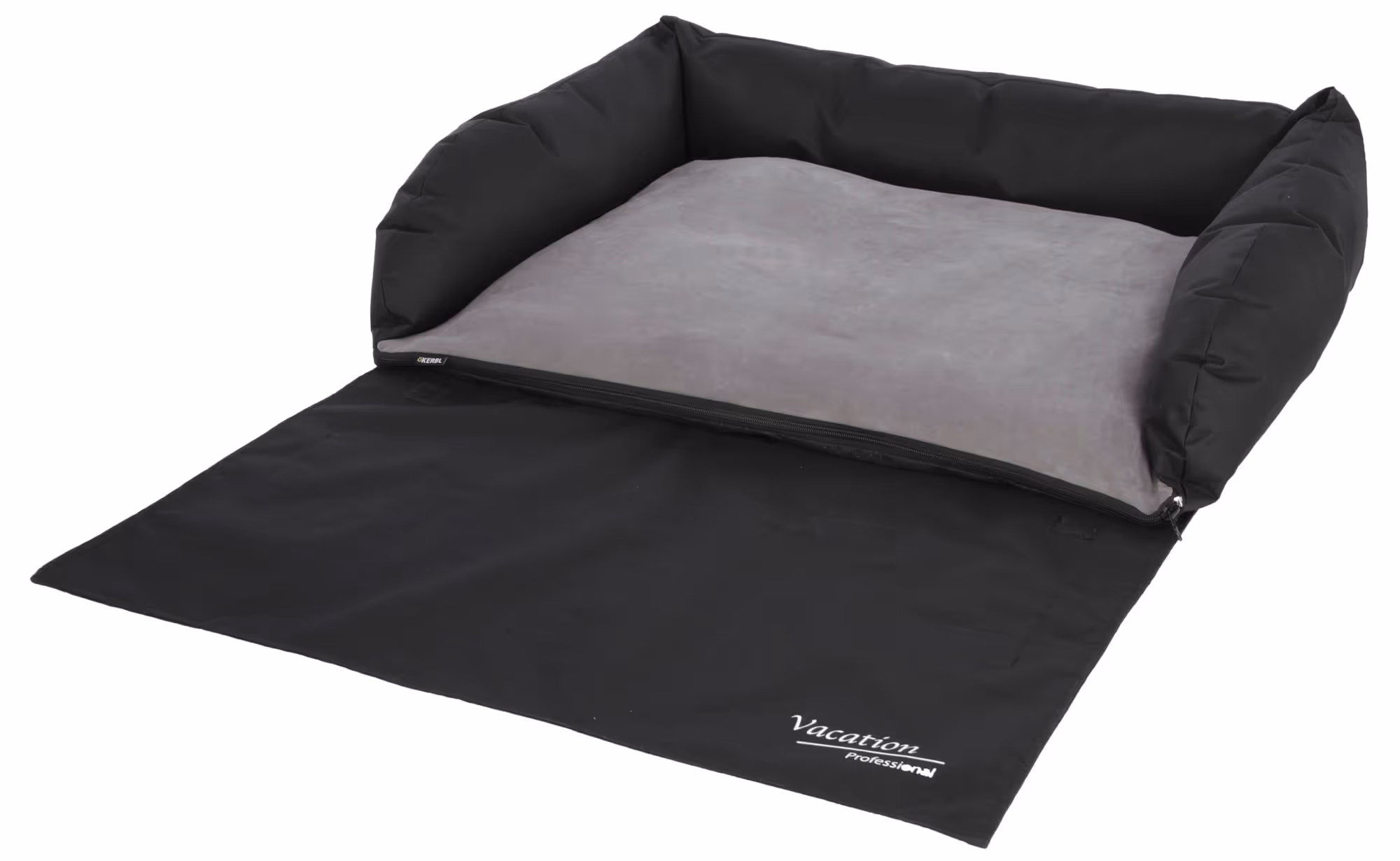 Coussin pour coffre gris/noir, 95X75cm