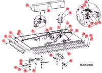 Couteau 90x12x445 plié/ vrillé DR