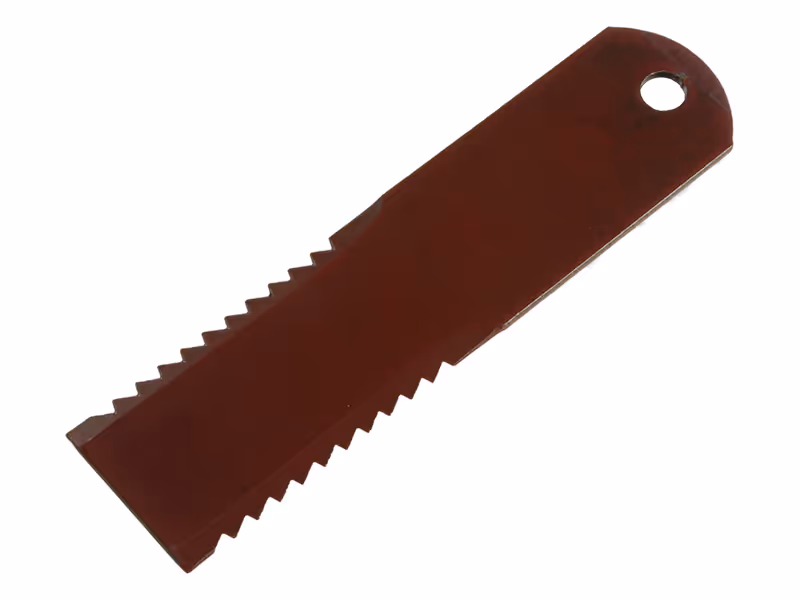Couteau broyeur de paille pour grain, crénelé