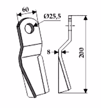 Fleau broyeur Sovema 900 241 123 Adaptable