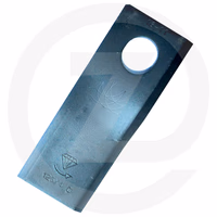 Couteau de faucheuse droit 126 x 48 x 4 mm - ø 20.5/23 mm (25 pcs)