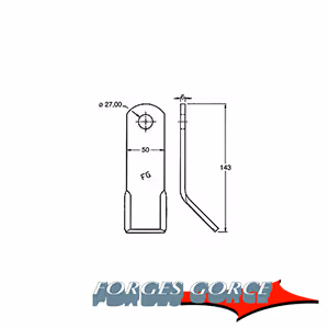 Fleau broyeur Forges Gorce 106710, 7190315 Adaptable