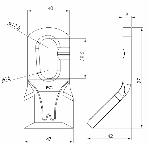 Fleau broyeur Forges Gorce 5.254.49, 103052, Adaptable