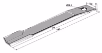 Fleau broyeur gauche Schulte H401-058 Adaptable