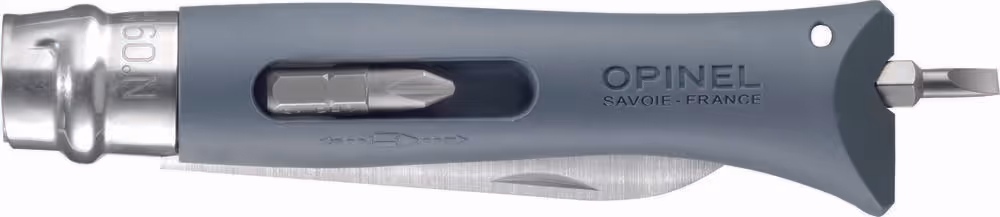 COUTEAU OPINEL BRICOLAGE COULEUR GRIS  N°9