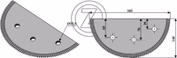 Couteau mélangeur de fourrage Adaptable