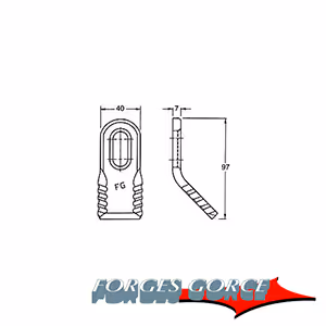 Fleau broyeur Forges Gorce A5411234, 103058, SM35R Adaptable
