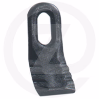 Couteau ravageur 97 x 40 x 7 mm - ø 15.5 x 38 mm