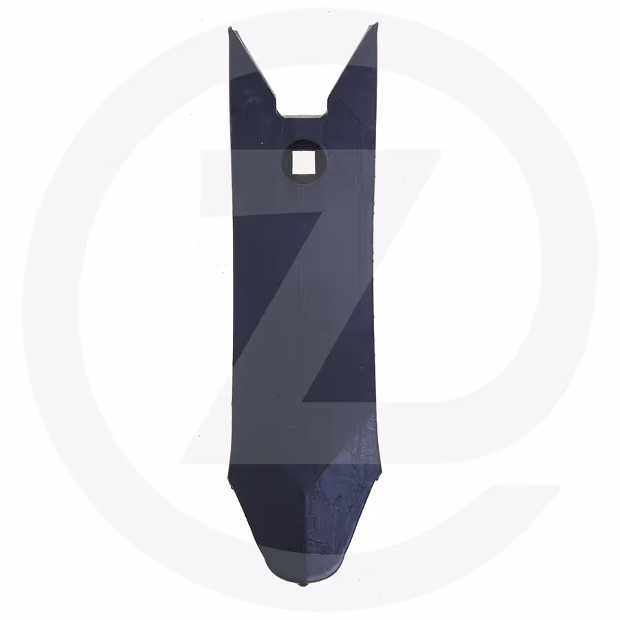 Couteau trident coude 99 x 40 x 5 mm - ø 14.5 x 34 mm