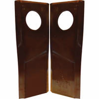 COUTEAU VRILLE DROIT GAUCHE 45X4X106 MM TROU 21 MM TYPE GIRLAND BLISTER DE 8