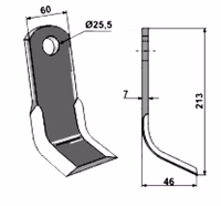 Fleau broyeur Adaptable