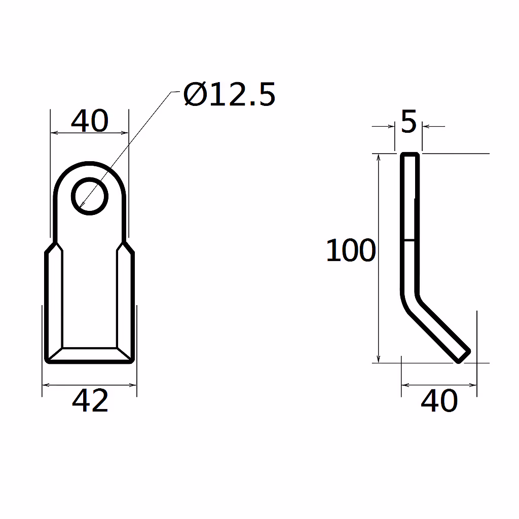 Couteau Y Giemme BCL, EF, EFL, EFLH, ATV adaptable