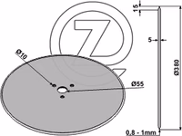 Coutre circulaire Ø380x4mm Niaux 200