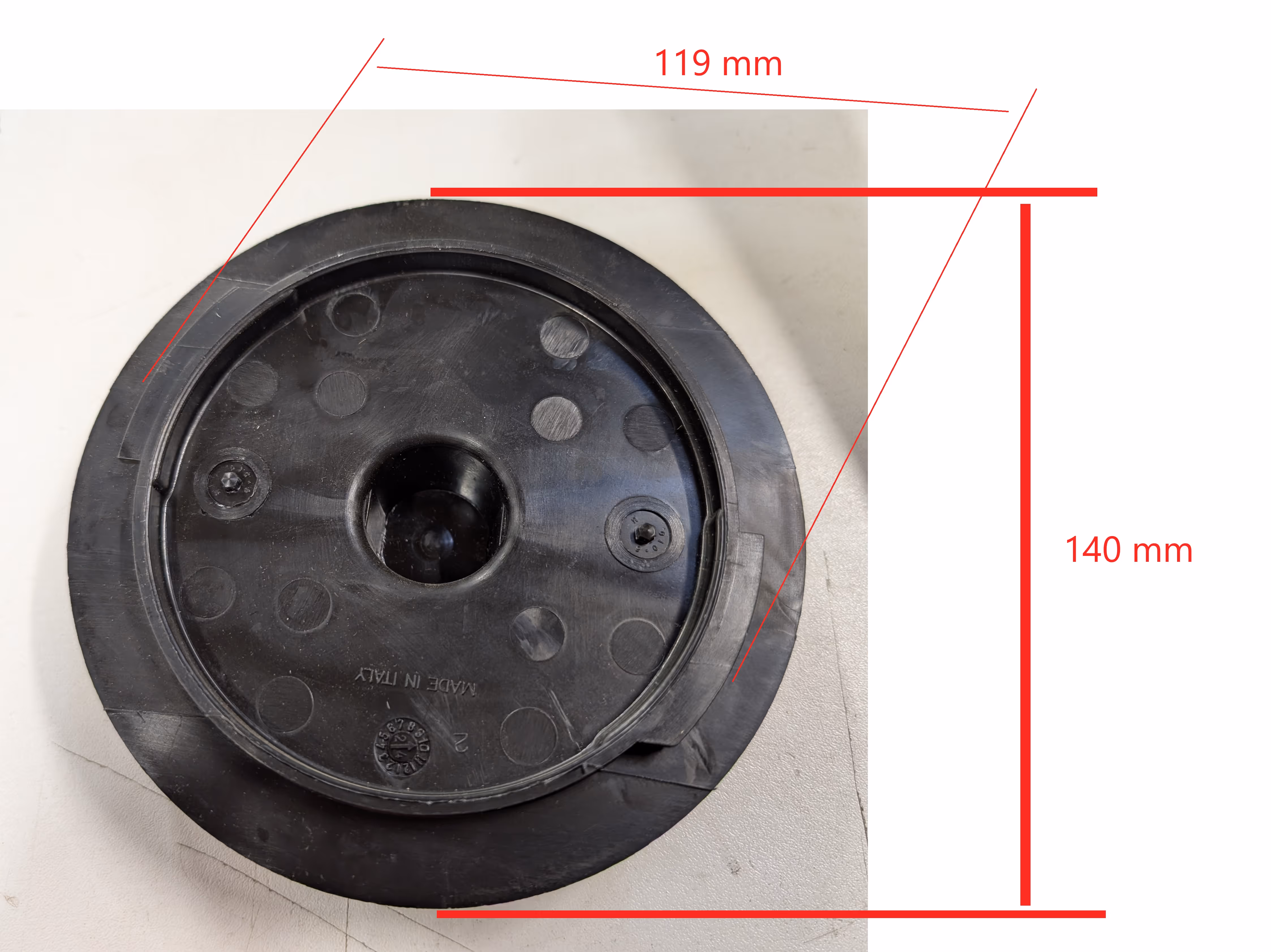 Couvercle Berthoud 140 mm pour bac de rinçage et lave main 768686 Adaptable