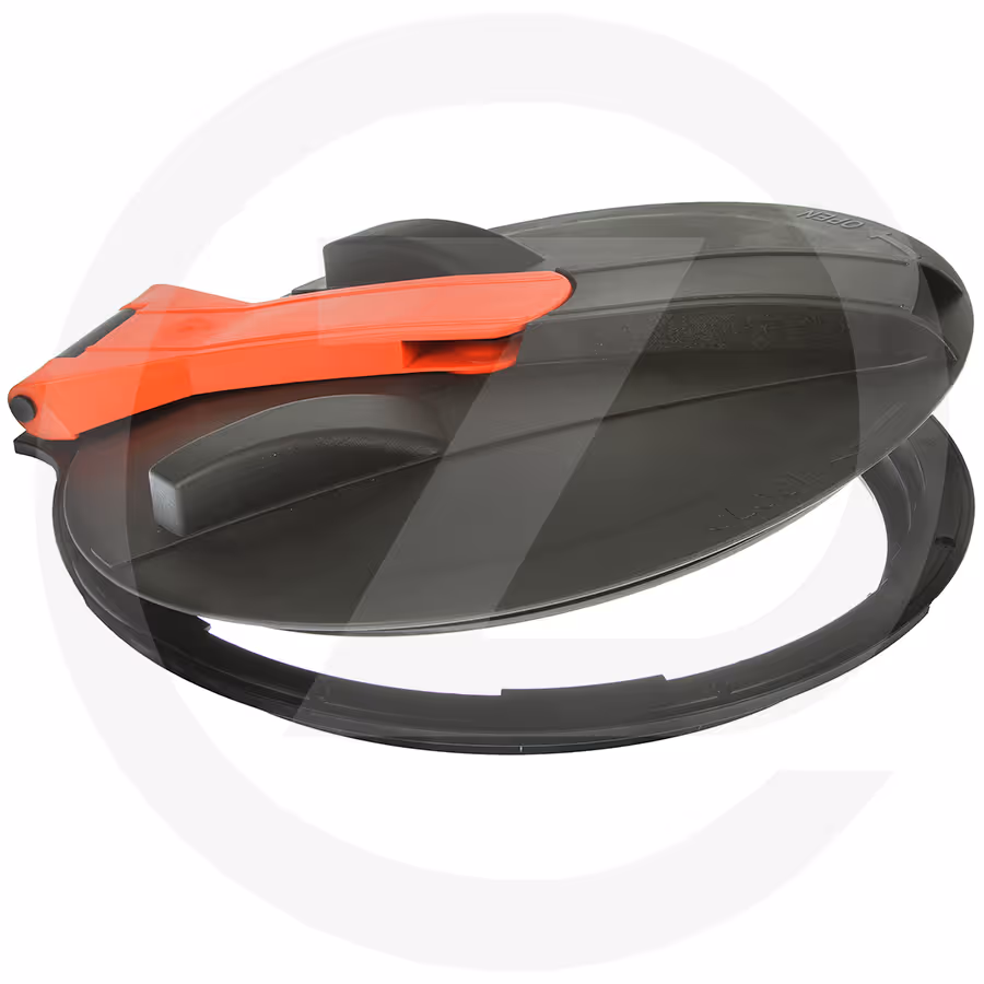Couvercle à charnière 180° pour cuve ø 415 x 462 mm