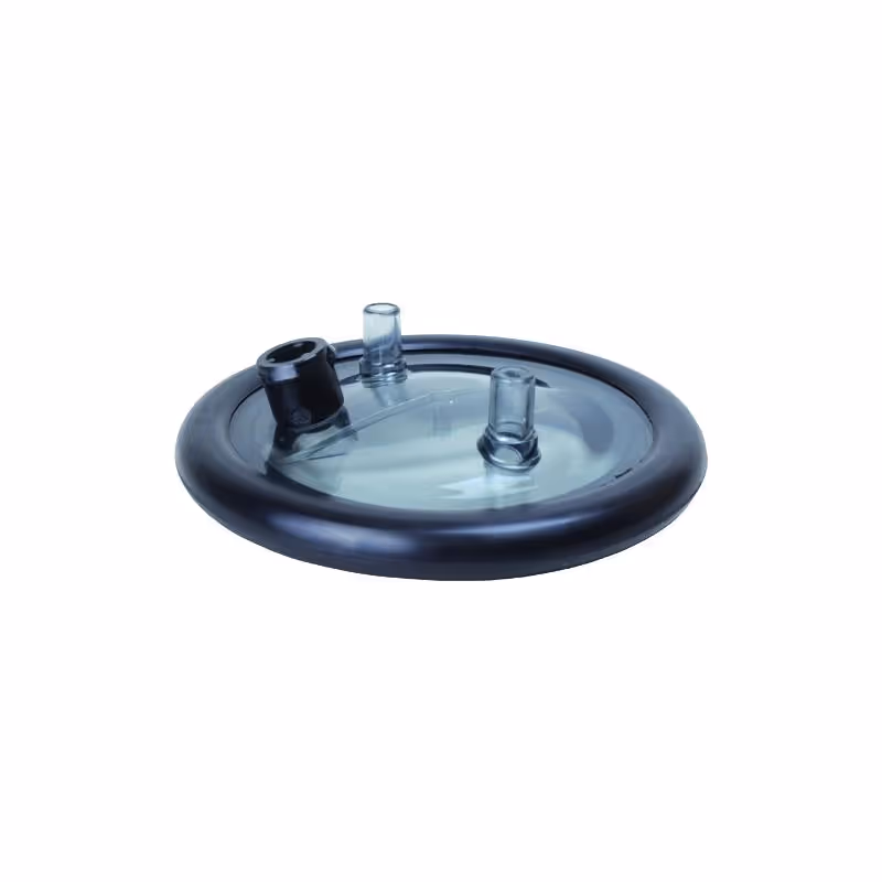 Couvercle de pot trayeur transparent+joint et socle pulsateur type Delaval