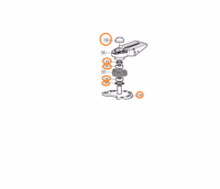 Couvercle support aile pivotante avant John Deere L174026 origine